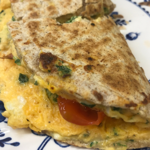 Green Egg & Cheese Quesadillas