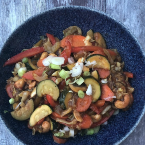 Low-Prep Veggie Cashew Stir Fry