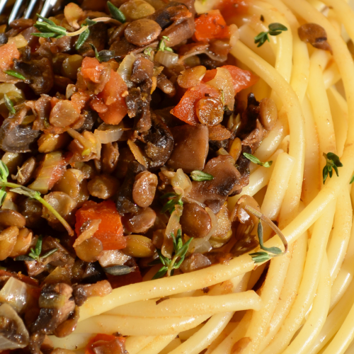 Lentil & Walnut Bolognese