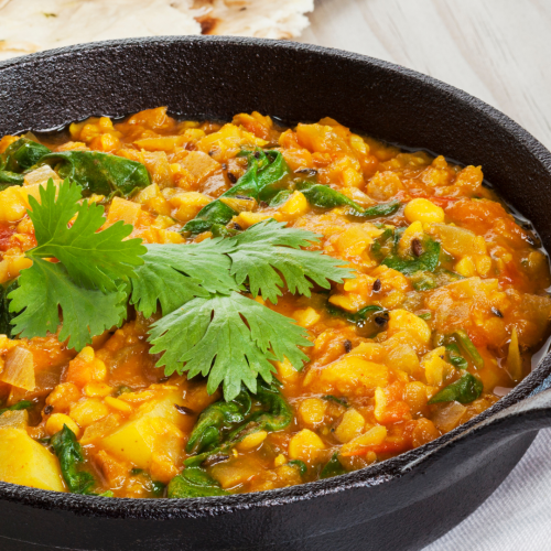 Sweetcorn & Spinach Dhal