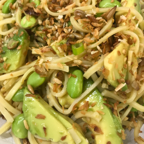 Coconut & Edamame Noodle Salad