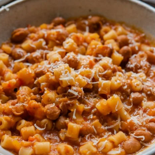 Pasta and Borlotti Bean Soup